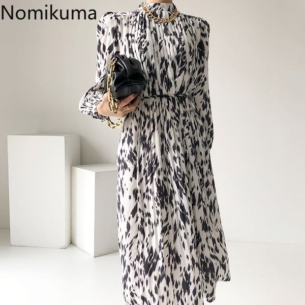 nomikuma stand collar slim waist lace up vintage dress women casual loose long sleeve korean chic dresses female vestidos 3d912 210514, Black;gray
nomikuma stand collar slim waist lace up vintage dress women casual loose long sleeve korean chic dresses female vestidos 3d912 210514, Black;gray