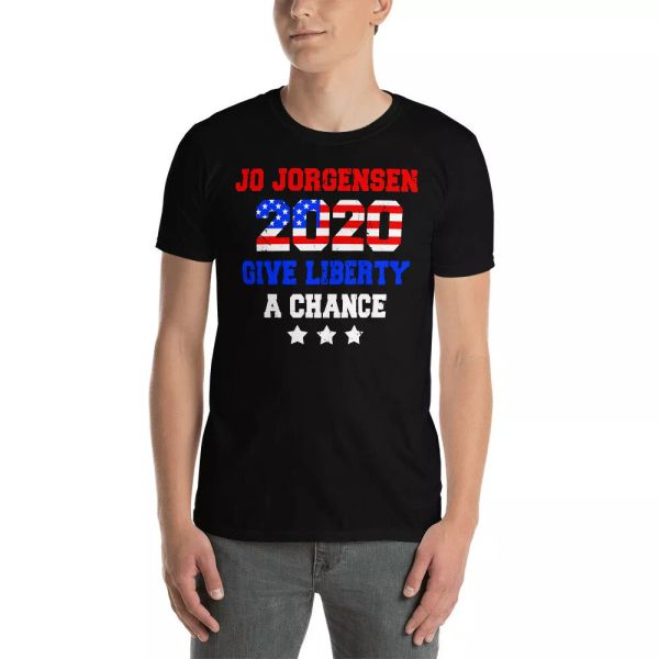 jo jorgensen give liberty a chance cool american flag political shirt, White;black
jo jorgensen give liberty a chance cool american flag political shirt, White;black