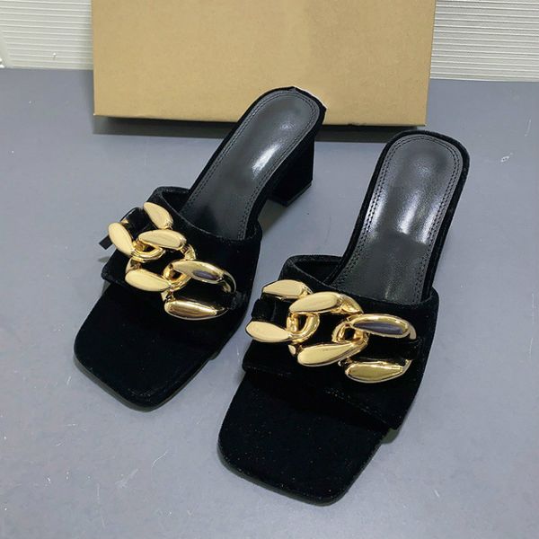 sandals women's high-heeled sandals will see black chain decorated velvet plaza women's large mujer w60v
sandals women's high-heeled sandals will see black chain decorated velvet plaza women's large mujer w60v