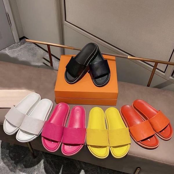 35-41 leather slipper multicolor women imprint designer sandal flip summer slides 2021 fashion platform flop with box slippers size no2 dfbg, Black
35-41 leather slipper multicolor women imprint designer sandal flip summer slides 2021 fashion platform flop with box slippers size no2 dfbg, Black