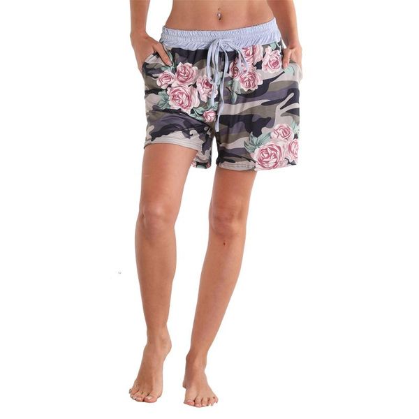 women's shorts ladies casual beach surfing fitness outdoor sports street style drawstring lace-up women home short femme 40#, White;black