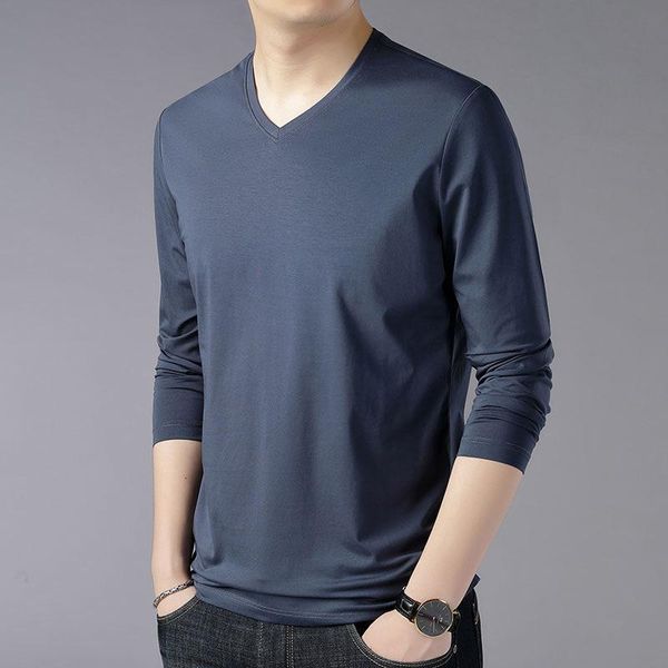 men's t-shirts 95% mercerized cotton long sleeve tshirt v-neck solid color casual basic bottom t shirt men slim fit xxxxl navy blue fal, White;black
men's t-shirts 95% mercerized cotton long sleeve tshirt v-neck solid color casual basic bottom t shirt men slim fit xxxxl navy blue fal, White;black