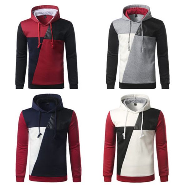 men's hoodies & sweatshirts fashion mens spring mans patchwork fleece hoodie long sleeve sweatershirt hooded s wj3d, Black
men's hoodies & sweatshirts fashion mens spring mans patchwork fleece hoodie long sleeve sweatershirt hooded s wj3d, Black