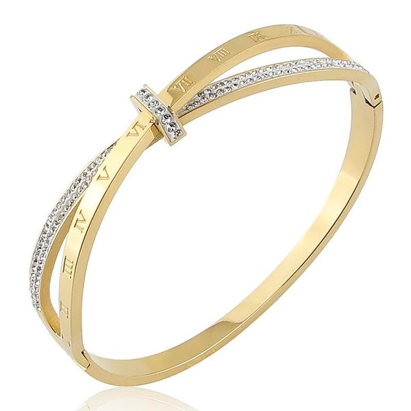 bangle stainless steel jewelry crystal bracelets cross roman numerals for women's who love gifts wholesale, Black
bangle stainless steel jewelry crystal bracelets cross roman numerals for women's who love gifts wholesale, Black