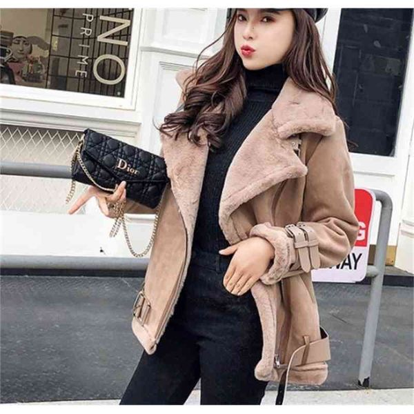 autumn and winter style loose bf wind suede short one motorcycle suit lamb fur coat women yellow er jacket, Black;red
autumn and winter style loose bf wind suede short one motorcycle suit lamb fur coat women yellow er jacket, Black;red
