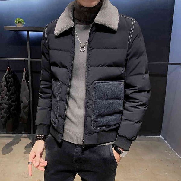 men's down & parkas skin jacket with turtleneck for men, casual cotton high-fashion autumn and winter umoi, Black
men's down & parkas skin jacket with turtleneck for men, casual cotton high-fashion autumn and winter umoi, Black