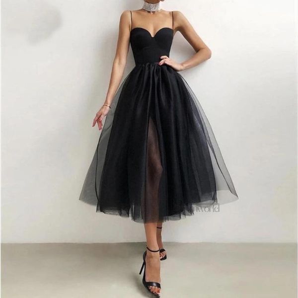 party dresses simple black short homecoming 2021 sweetheart spaghetti straps tea length tulle prom dress cocktail gowns, White;black
party dresses simple black short homecoming 2021 sweetheart spaghetti straps tea length tulle prom dress cocktail gowns, White;black