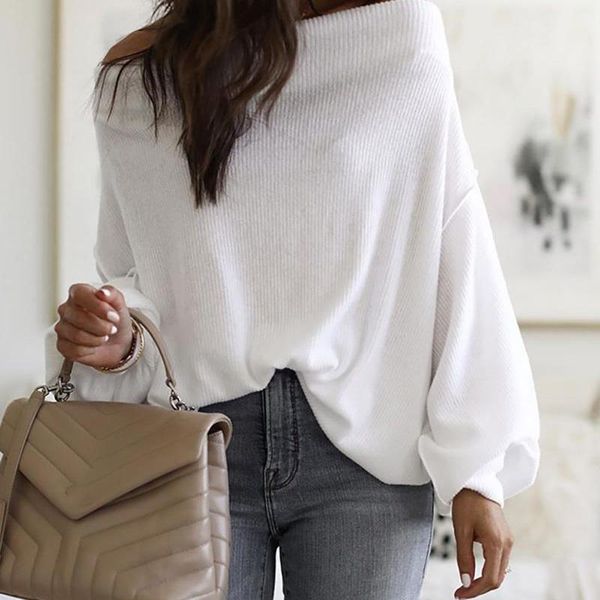 women's blouses & shirts women knitting pullovers sweater white loose casual korean slash neck long lantern sleeve blouse female
women's blouses & shirts women knitting pullovers sweater white loose casual korean slash neck long lantern sleeve blouse female