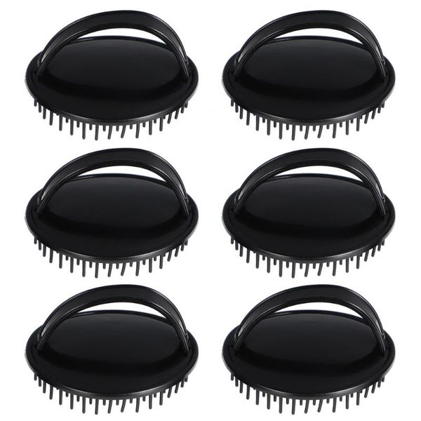 hair brushes 6pcs scalp brush shampoo massager washing comb, Silver 
hair brushes 6pcs scalp brush shampoo massager washing comb, Silver