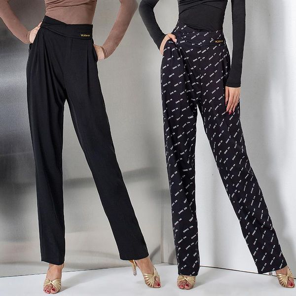 stage wear latin dance pants female high waist loose practice trousers black ballroom women chacha rumba costume dnv15282, Black;red
stage wear latin dance pants female high waist loose practice trousers black ballroom women chacha rumba costume dnv15282, Black;red