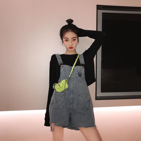 two piece dress set women outfits 2021 summer korean fashion solid color crop black casual long sleeve t-shirt and denim overalls, White
two piece dress set women outfits 2021 summer korean fashion solid color crop black casual long sleeve t-shirt and denim overalls, White