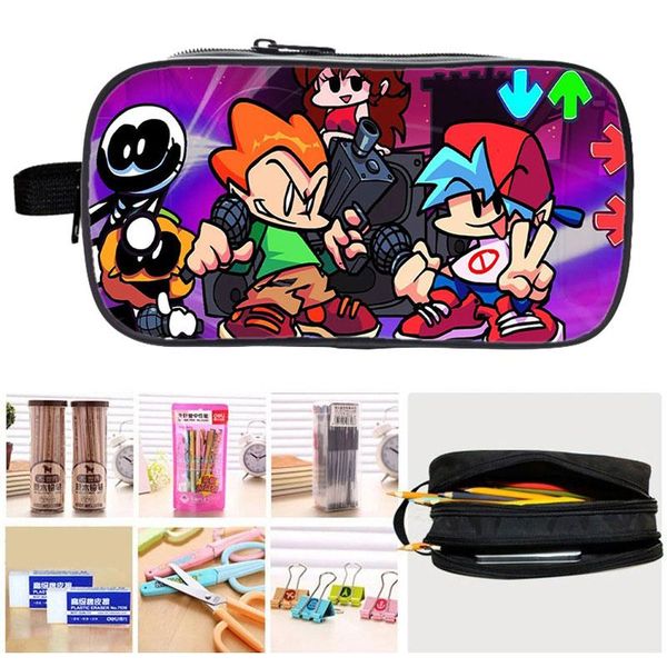 cosmetic bags & cases pen bag 3d video game friday night funkin pencil case kids boy girl double layer student cartoon stationery
cosmetic bags & cases pen bag 3d video game friday night funkin pencil case kids boy girl double layer student cartoon stationery