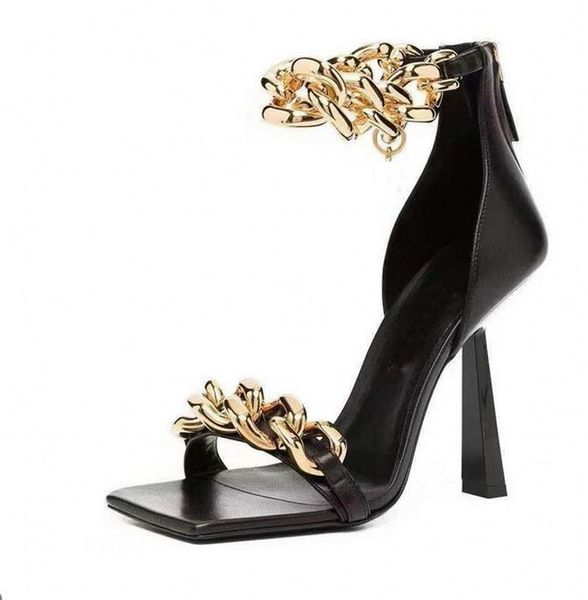 gold chains summer gladiators women sandals black soft leather ankle strap lady pumps thin high heels sandalias
gold chains summer gladiators women sandals black soft leather ankle strap lady pumps thin high heels sandalias