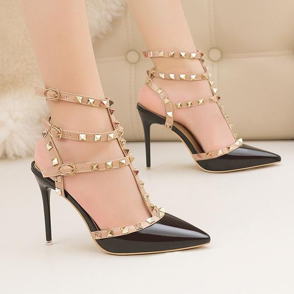 dress shoes dream2021 & wind club stiletto heels leather metal rivet perforated roman fashion sandals high heel, Black
dress shoes dream2021 & wind club stiletto heels leather metal rivet perforated roman fashion sandals high heel, Black