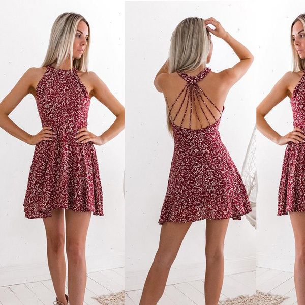 women dresses womens boho beach summer holiday tumblr sundress halter floral mini dress ladies slim sleeveless vestido playa, Black;gray
women dresses womens boho beach summer holiday tumblr sundress halter floral mini dress ladies slim sleeveless vestido playa, Black;gray
