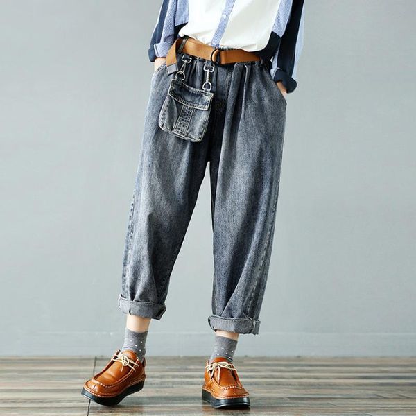 autumn jeans women large size loose casual denim pants ladies vintage washed elastic waist all-match trousers 2021 women's, Blue
autumn jeans women large size loose casual denim pants ladies vintage washed elastic waist all-match trousers 2021 women's, Blue