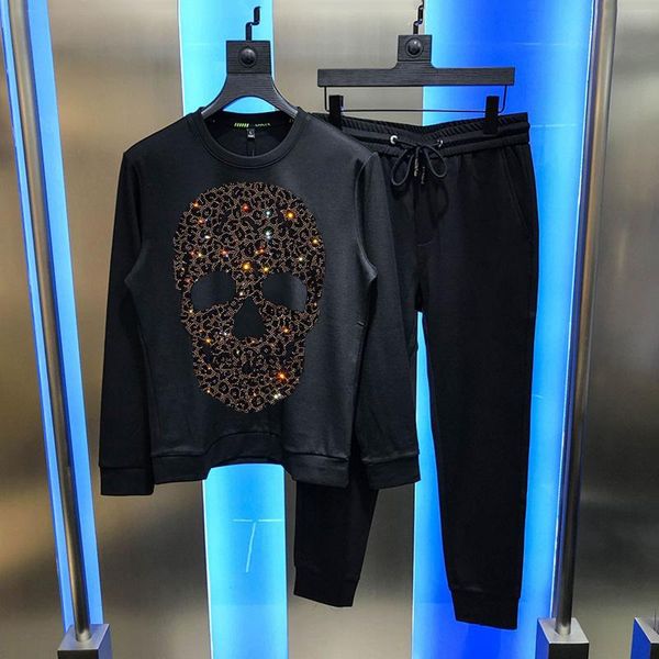 men's tracksuits autumn and winter young diamond luxury designer skull pattern tracksuit sets fashion sweatshirt, Gray
men's tracksuits autumn and winter young diamond luxury designer skull pattern tracksuit sets fashion sweatshirt, Gray