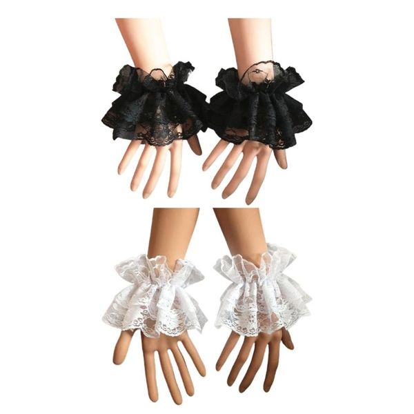 five fingers gloves hand wrist decoration women cuff ruffled floral lace elastic bracelet steampunk lolita wedding party prom clothing, Blue;gray
five fingers gloves hand wrist decoration women cuff ruffled floral lace elastic bracelet steampunk lolita wedding party prom clothing, Blue;gray
