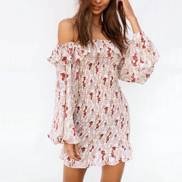 casual dresses women summer dress flower print slim lotus leaf decoration vestidos, Black;gray
casual dresses women summer dress flower print slim lotus leaf decoration vestidos, Black;gray