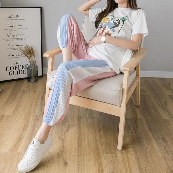 women's pants spring summer autumn sports women loose beam feet chiffon thin ice silk straight wide leg maternity bottoms, White
women's pants spring summer autumn sports women loose beam feet chiffon thin ice silk straight wide leg maternity bottoms, White
