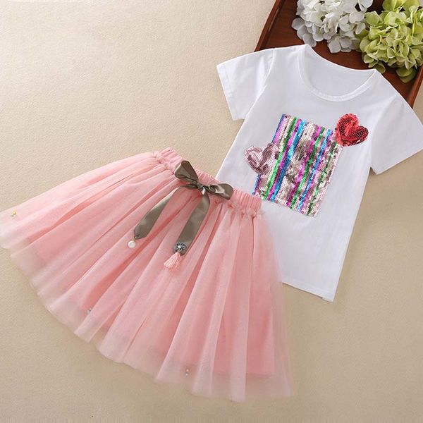 girl's dresses summer kids clothes for girls 2pcs love sequin short sleeve + mesh skirt children toddler clothing sets r3g7, Red;yellow
girl's dresses summer kids clothes for girls 2pcs love sequin short sleeve + mesh skirt children toddler clothing sets r3g7, Red;yellow