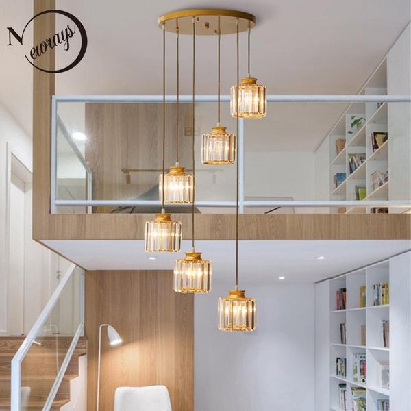 pendant lamps modern northern europe crystal light led e27 220v 3/6/9 lights iron lamp for duplex villa stairs living room
pendant lamps modern northern europe crystal light led e27 220v 3/6/9 lights iron lamp for duplex villa stairs living room