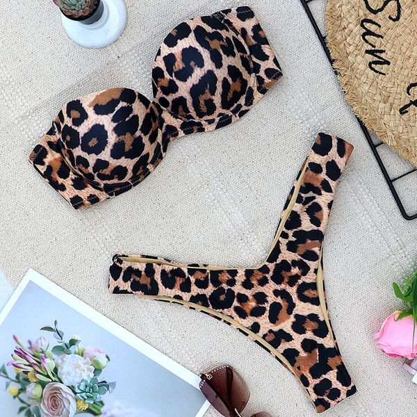 2021 leopard snake print thong bikini push up swimsuit female swimwear women two-pieces bikini set bra cup bandeau bathing suiting
2021 leopard snake print thong bikini push up swimsuit female swimwear women two-pieces bikini set bra cup bandeau bathing suiting