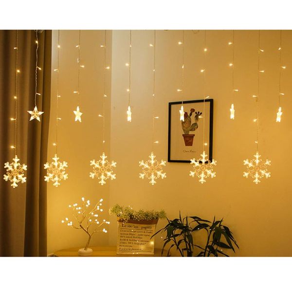 snowflake curtain led string lights christmas room holiday background wall dress up road beautification strings
snowflake curtain led string lights christmas room holiday background wall dress up road beautification strings