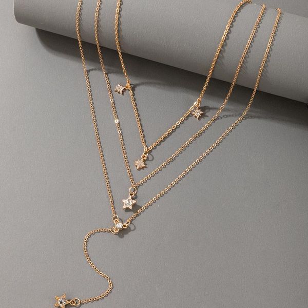pendant necklaces bohemian star crystal stone tassel necklace for women luxury rhinestone adjustable clavicle chain jewelry collar 17, Silver
pendant necklaces bohemian star crystal stone tassel necklace for women luxury rhinestone adjustable clavicle chain jewelry collar 17, Silver