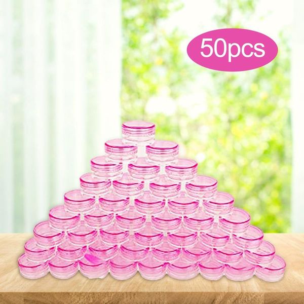 storage bottles & jars pack of 50 containers samples cream container empty 3 g / ml transparent pink small plastic jars-for cosmetic jar fas
storage bottles & jars pack of 50 containers samples cream container empty 3 g / ml transparent pink small plastic jars-for cosmetic jar fas