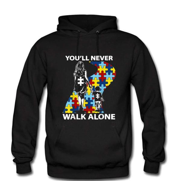 men's hoodies & sweatshirts cool mom son you'll never walk alone autism awareness pure cotton fleece warm autismo autistic sweatsh, Black
men's hoodies & sweatshirts cool mom son you'll never walk alone autism awareness pure cotton fleece warm autismo autistic sweatsh, Black
