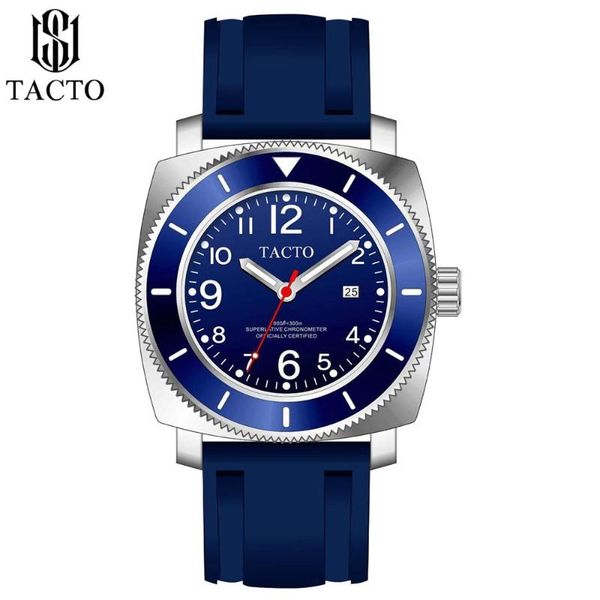 wristwatches 2021 tacto fashion sports watches blue rubber mens steel quartz watch army military for men, Slivery;brown
wristwatches 2021 tacto fashion sports watches blue rubber mens steel quartz watch army military for men, Slivery;brown