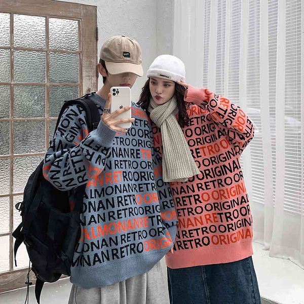 men's sweaters graphic letter nightgown for married couples hip hop clothes sweater over korean fashion trends streetwear vintage mesh, White;black
men's sweaters graphic letter nightgown for married couples hip hop clothes sweater over korean fashion trends streetwear vintage mesh, White;black