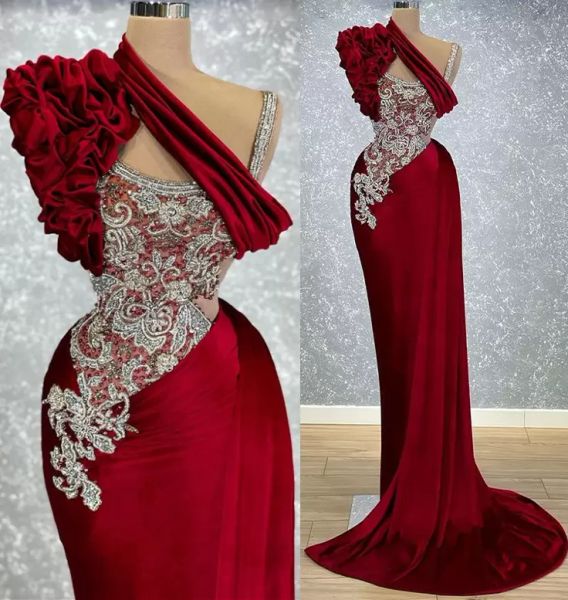 dark red mermaid evening dresses african plus size mermaid designer beaded crystals sweep train velvet prom party gown formal occasion wear, Black;red
dark red mermaid evening dresses african plus size mermaid designer beaded crystals sweep train velvet prom party gown formal occasion wear, Black;red