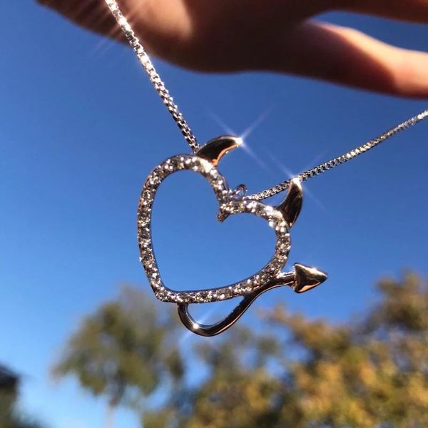 pendant necklaces luokey korea fashion devil necklace girls women funny cute crystal rhinestone love heart children student charm jewelry, Silver
pendant necklaces luokey korea fashion devil necklace girls women funny cute crystal rhinestone love heart children student charm jewelry, Silver