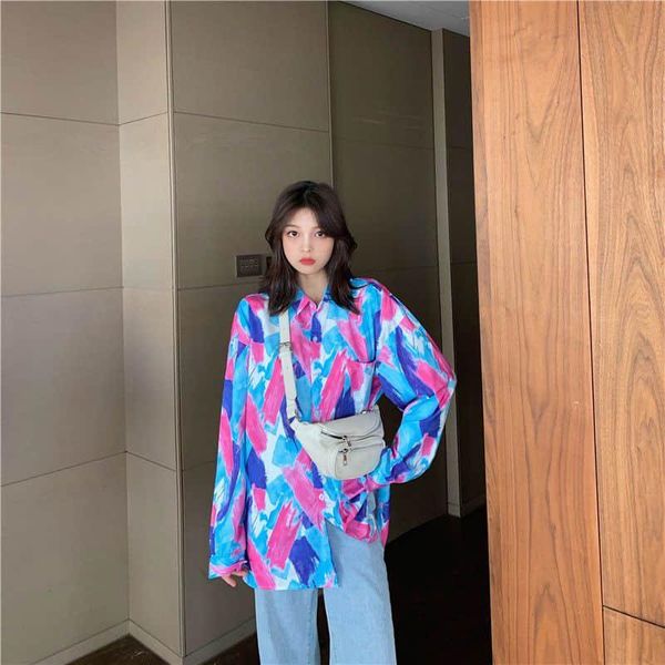 women's blouses & shirts shirt men and women tie-dye long-sleeved autumn loose korean style design niche clothing undefined goth, White
women's blouses & shirts shirt men and women tie-dye long-sleeved autumn loose korean style design niche clothing undefined goth, White