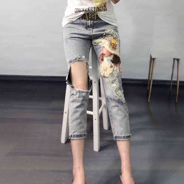 women's jeans big hole women jeans will see fashion industrial bronze holes puncture flower cut slacks ladies z7v4, Blue
women's jeans big hole women jeans will see fashion industrial bronze holes puncture flower cut slacks ladies z7v4, Blue