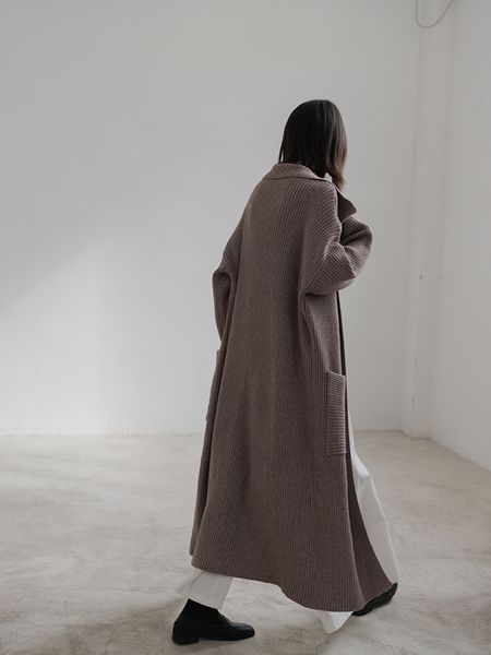 women's jackets soft knitted wool coat with loose pockets, loose, casual, large-sized women's blouses., Black;brown
women's jackets soft knitted wool coat with loose pockets, loose, casual, large-sized women's blouses., Black;brown