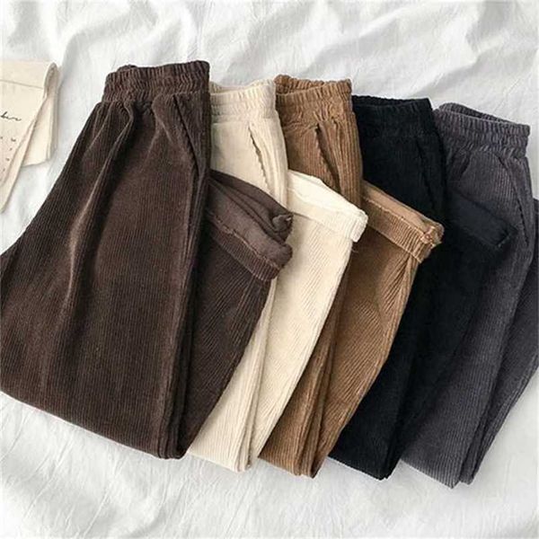 wavsiyier spring straight streetwear korean high waist wide leg corduroy pant casual solid trouser woman pants femme 211216, Black;white
wavsiyier spring straight streetwear korean high waist wide leg corduroy pant casual solid trouser woman pants femme 211216, Black;white
