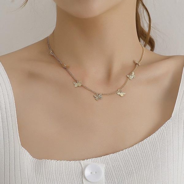 chains butterfly necklace women retro bohemia tassel pendant for girl choker chain jewelry necklaces kpop collar de mujer, Silver
chains butterfly necklace women retro bohemia tassel pendant for girl choker chain jewelry necklaces kpop collar de mujer, Silver