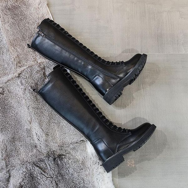 boots women knee high leather long boot square heel autumn winter side zipper fashion lady shoes handmade knight, Black
boots women knee high leather long boot square heel autumn winter side zipper fashion lady shoes handmade knight, Black