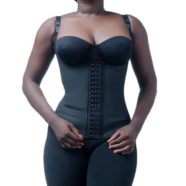 women's shapers 100% latex waist trainer cincher faja girdle full vest body shaper steel boned corset women shapewear plus size, Black;white
women's shapers 100% latex waist trainer cincher faja girdle full vest body shaper steel boned corset women shapewear plus size, Black;white