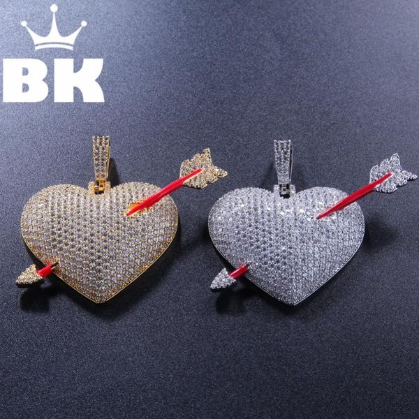 pendant necklaces the bling king custom an arrow through hear with red necklace hip hop full iced out cubic zirconia gold sliver, Silver
pendant necklaces the bling king custom an arrow through hear with red necklace hip hop full iced out cubic zirconia gold sliver, Silver