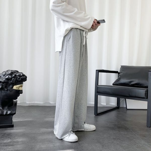 men's pants korean wide-leg fashion solid color casual men streetwear loose straight mens joggers sweatpants m-2xl goya, Black
men's pants korean wide-leg fashion solid color casual men streetwear loose straight mens joggers sweatpants m-2xl goya, Black