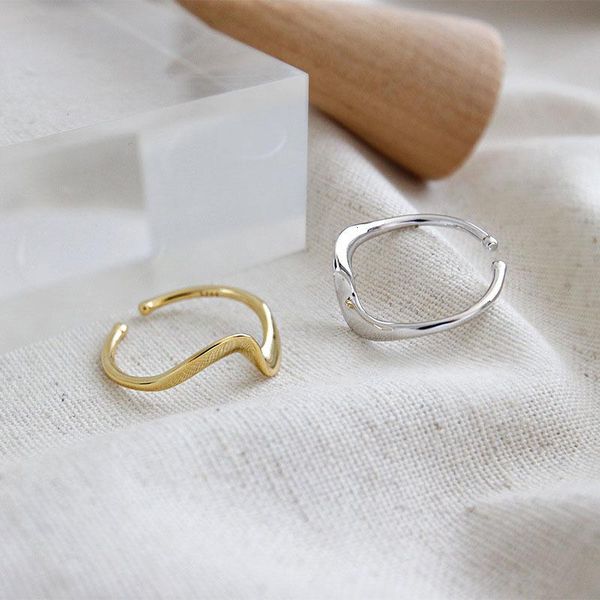 cluster rings 925 sterling silver for women ins concise wave anillos plata para mujer bague argent massif pour femme jewelry, Golden;silver
cluster rings 925 sterling silver for women ins concise wave anillos plata para mujer bague argent massif pour femme jewelry, Golden;silver