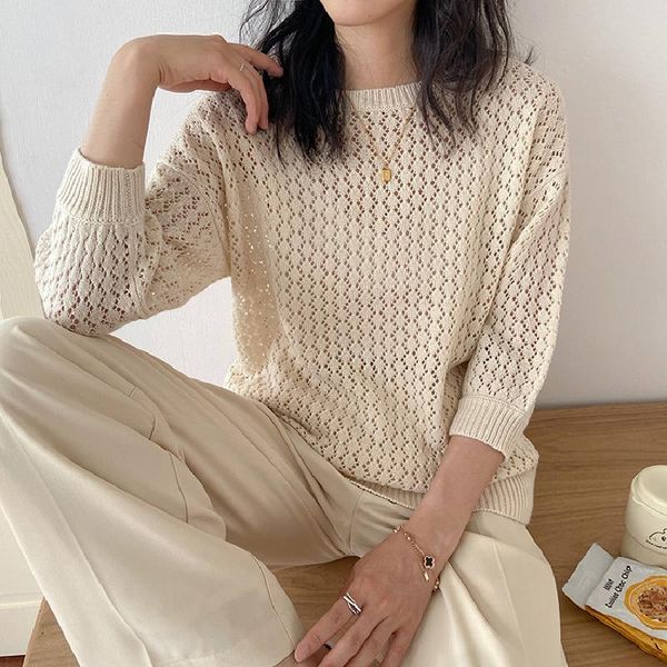 autumn women fashion solid color sweater female cutout long sleeve ladies round neck pullovers girl temperament women's sweaters, White;black
autumn women fashion solid color sweater female cutout long sleeve ladies round neck pullovers girl temperament women's sweaters, White;black