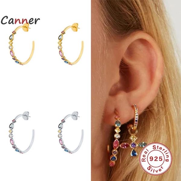 canner c-shape ear studs cartilage earring for women 925 sterling silver colorful zircon stud piercing jewelry gifts, Golden;silver
canner c-shape ear studs cartilage earring for women 925 sterling silver colorful zircon stud piercing jewelry gifts, Golden;silver