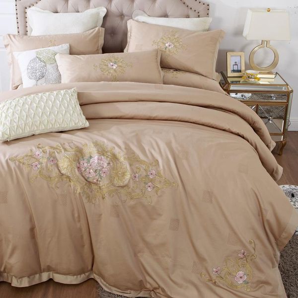 bedding sets luxury khaki pink blue gray european flowers embroidery 100% cotton bed sheet/linen egyptian pillowcases set duvet cover
bedding sets luxury khaki pink blue gray european flowers embroidery 100% cotton bed sheet/linen egyptian pillowcases set duvet cover
