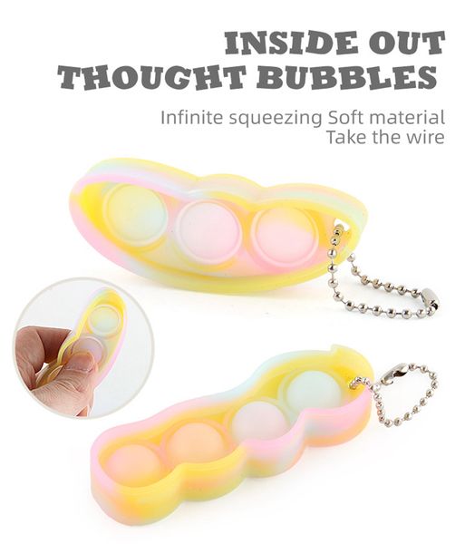 2 pieces/set pod shape pop it push bubble fidget toy keychain 3 holes and 4 holes stress reliever sensory silicone toys kids gift lla599, Silver
2 pieces/set pod shape pop it push bubble fidget toy keychain 3 holes and 4 holes stress reliever sensory silicone toys kids gift lla599, Silver
