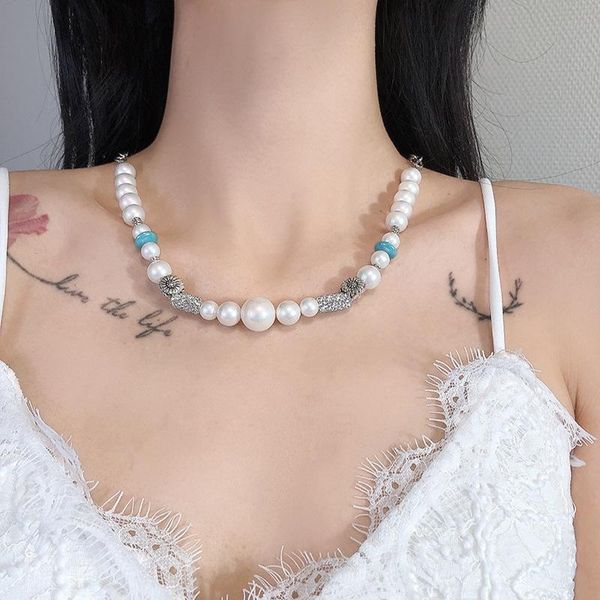 chains trendy bohemia imitation pearl beads alloy choker necklace for women fashion beaded chain necklaces gifts charm jewelry, Silver
chains trendy bohemia imitation pearl beads alloy choker necklace for women fashion beaded chain necklaces gifts charm jewelry, Silver
